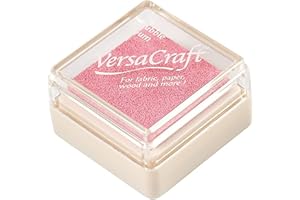 Tsukineko Tinta VERSACRAFT para Textil Color Chicle 33x33mm. Almohadilla