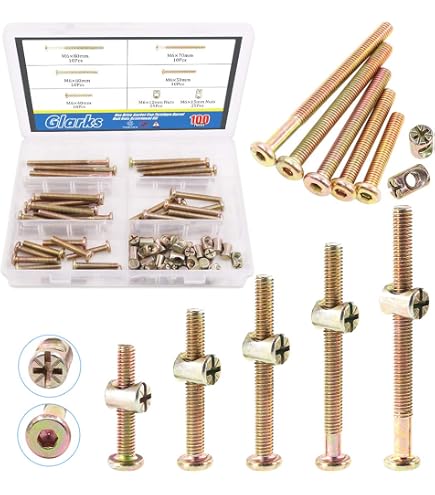 Vis De Connexion Pour Meubles M6 X 150 Mm – Tête Hexagonale Creuse – Lot Pour Lits Et Berceaux – The Bed Slats Company