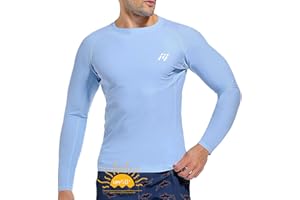 MEETWEE Męska koszulka z długim rękawem, ochrona przed promieniowaniem UV, UPF 50+, szybkoschnąca, do pływania, surfowania, sportów wodnych