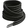 VSUDO Round Boots Shoelace, 4mm Diameter Outdoor Work & Hiking Boots Shoe Laces, Premium Round Shoelaces for Trainers Shoes