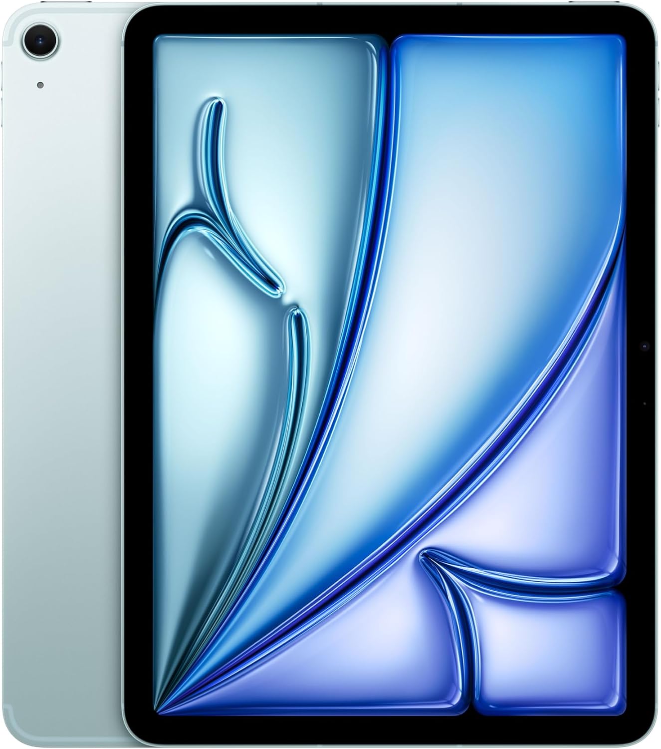 Apple iPad Air de 11 Pulgadas (M2): Pantalla Liquid Retina, 256 GB, cámara Frontal de 12 Mpx en Horizontal y Trasera de 12 Mpx, Wi-Fi 6E y 5G con eSIM, autonomía de Sol a Sol - Azul