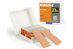 CHINA-TOP SILVER KIMSING P625 Clavos de cobre, calibre 23 10000 piezas/caja, 25mm de longitud sin cabeza para clavadora neumática y clavadora de aire