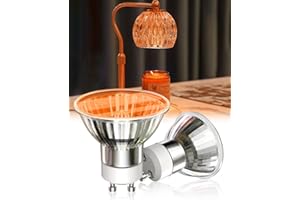 LumiGo 50W GU10 Wax Warmer Bulb, Red Light for Candle Warmer Lamp, MR16 GU10 Reflector Dimmable 230V Wax Burner for Scentsy Lamp, Lava Lamp 2 Pack