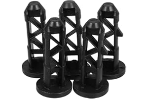 HOMSFOU Lot de 5 bouchons de fermeture pour poubelles - Lien universel vers le couvercle de poubelle - Bouchons en plastique Embolus