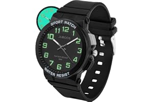 Barnklockor, barn kvarts armbandsur för pojkar flickor barn vattentät tid lära klockor gummiband analog kvarts barn sport utomhus armbandsur
