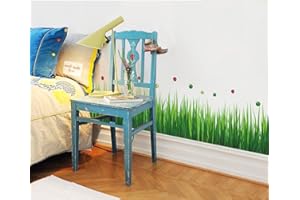 ufengke® Verde Giardino Serie Verde Erbe Adesivi Murali, Camera da Letto Soggiorno Battiscopa Adesivi da Parete Removibili Stickers Murali Decorazione Murale