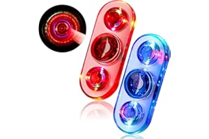 SCIONE 2er Pack LED Fidget Spinner – Leuchtender Hand Spinner für Kinder & Erwachsene | 3 Farbmodi, Sensorisches Stressabbau-Spielzeug mit Glatter Rotation & Langlebigem Design (Blau Rot)