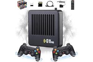 XIXIMENG G11 Pro Rétro Console De Jeux Vidéo Game box Game Stick,60000 Jeux Intégrés,50 émulateur,4K HDMI,Console De Jeux Portable Plug and Play Avec Contrôleur Sans Fil 2.4G,Cadeau Pour homme,mari (256G)