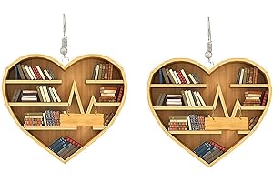 CHIPKART Funny Acrylic Book Lover Heart Librarian Drop Dangle Earrings Library Book Decor Collection Book Shelf for Women Girls Lightweight Bookworm Jewelry