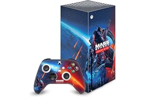 Head Case Designs Offizielle Zugelassen EA Bioware Mass Effect Schlüsselkunst Legendäre Grafiken Vinyl Haut Gaming Aufkleber Abziehbild kompatibel mit Xbox Series X Console and Controller Bundle