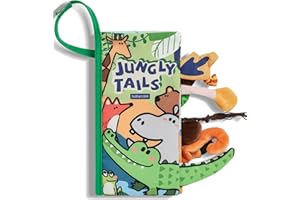 BC BABYCARE Crinkle Soft Baby Books 0-6 Months,3D Touch Feel Cloth Books for Babies,Chewing Soft Books for Babies 0-6 Months Sensory Toys 0-6-12 Months,Stroller Toys for Baby Girl Boy Gift (jungly)