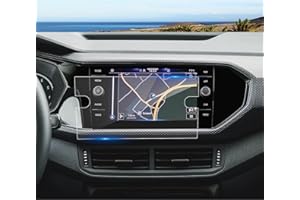 Coleya Protectores de Pantalla para Navegación Compatible con VW T-Cross 2019-2024, T Cross Protector de Pantalla de Vidrio Templado, Película Protectora GPS 9H Anti-raspado (8 Pulgadas)