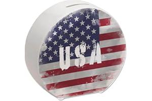 SPEECHEESE Salvadanaio con bandiera americana in stile usato, salvadanaio per i vacanzieri un bel salvadanaio decorato con la bandiera nazionale degli Stati Uniti per risparmiare sul viaggio