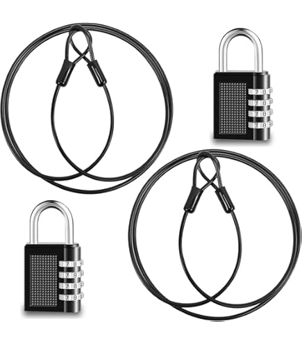 Cavo Di Sicurezza In Acciaio Con Lucchetto - 3m Diametro 4mm | 3 Chiavi - Foto 2