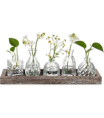 Havawish Set Da 10 Fioriere Rettangolari In Legno Rustico (25,5x10x10 Cm) Con 10 Blocchi Di Schiuma Floreale, Centrotavola Fai-da-te Per Composizioni Floreali, Matrimoni E Decorazioni Interne