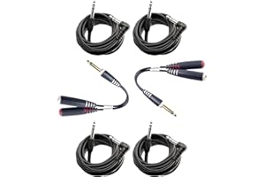 drum-tec E-Drum Splitter Bundle Stecker auf 2x Buchse