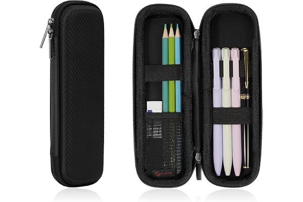 FINPAC Styvt Skolpennskrin, EVA Pennsäkerhetsväska för Kontor, Organisatör för Affärspenna, Kulspetspenna, Touchpen (Inga Pen