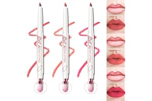 KYDA 3 Colors Lip Liner Pencil, Plumping Liner Pen, Matte Tinted, Silky Smooth Pigment, Ultra Fine Lipliner Pencil with Brush, Lasting Smudgable, by Ownest Beauty