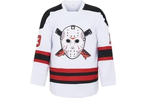 ACAIL Men's Voorhees 13 Jason Friday Movie Ice Hockey Jersey Halloween Stitched