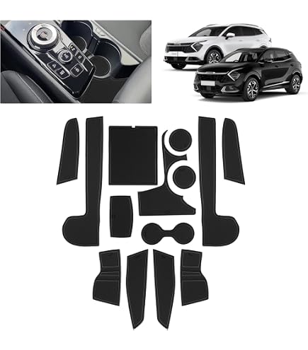 J&J AUTOMOTIVE | 3D Tappeti Tappetini Per Auto In TPE Gomma Premium Su Misura Per Sportage dal 2022, Bordo di 4cm, Nero, Inodore, Set 4 Pz