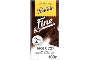 NAZUSA Poulain Chocolat Noir 70% de Cacao la Tablette de 100 g