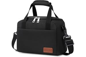 Riley Joy 6,5 L Bolsa Térmica Porta Alimentos Impermeable, Aislada con Ajustable Bandolera, Bolsa Isotérmica Plegable, para Niños, Adultos, Oficina, Viaje o Colegio