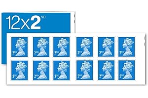 12 x 2nd Class Standard Self Adhesive Stamp Sheet Royal Mail Post Office