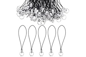 Bremorou Handyanhänger Schlaufen 100 Stück Einfache Handy Lanyard Strap,Handyanhänger Mit Karabiner Split Ring Strap Für Handy Lanyard Strap Diy Seil Zum Aufhängen