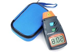 Dolaso® Professional Digital Tachometer with LCD Display, Non-Contact Laser Photo RPM Meter, REV Counter Tool for Cars and Machines, Batteries Not Included