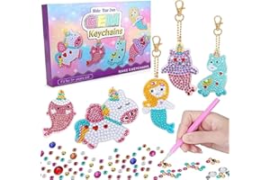 KOVIM Stocking Fillers Kids, Girls Birthday Presents Gift for 6 7 8 9 10 Year Old, DIY Diamond Arts Craft Mosaic Kits Toys for Teen Girl, Xmas Christmas Secret Santa Gifts