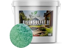 DTP-SOFT Eisensulfat II Heptahydrat Eisendünger Antimoos Grasdünger gegen Schnecken im Eimer (1kg)
