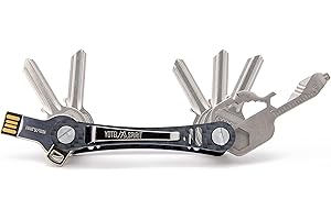Yotei Spirit® Kompaktowy organizer na klucze – inteligentny breloczek do kluczy z USB i kluczem wielozadaniowym