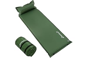 Clostnature Self Inflating Camping Mat - 3.8/5/7.6 cm Lightweight Inflatable Sleeping Mat for Camping, Compact Waterproof Sleeping Pad for Backpacking, Camping Foam Roll Mat for Hiking, Mountaineering