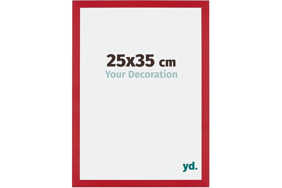 Your Decoration - Puzzle frame 25x35 - Red - Puzzle frame 500-1000 Pieces - MDF Photoframe - Mura