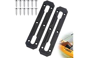 Omoojee Kayak Track, Kayak Low Profile Track, Kayak Gear Track Mount Accessories for Fishing Rod Holder, Cup Holder, Anchor Cleats, 2 Pack