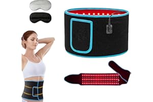 AKMDAK Slimming Belt, Adjustable Weight Loss Belt Red Light, Red Light Therapy Belt, Skin Tightening and Body Shaping for Back, Shoulder, Arm (Blue)