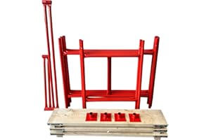 HILL TOP FABRICATIONS CO (1998) LTD - Scaffolding Tower with Scaffolding Boards 3.5 Meters (11'6") Working Height 4x2'6 Base Size. Steel & Polyester Powder Coated (PPC) High Quality Durable Finish.