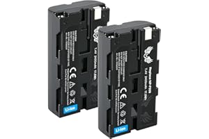 2X SK Akku Ersatz für Sony NP-F550 /- 2400mAh -/ Akku NP-F530 NP-F750 NP-F770 NP-F960 NP-F970 NP-F980 // Blitzgeräte Videoleuchten Fieldmonitore