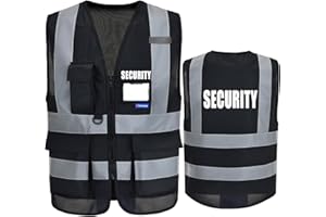 AYKRM Warnweste Gelb Orange schwarz Ordner Security Brandschutzhelfer