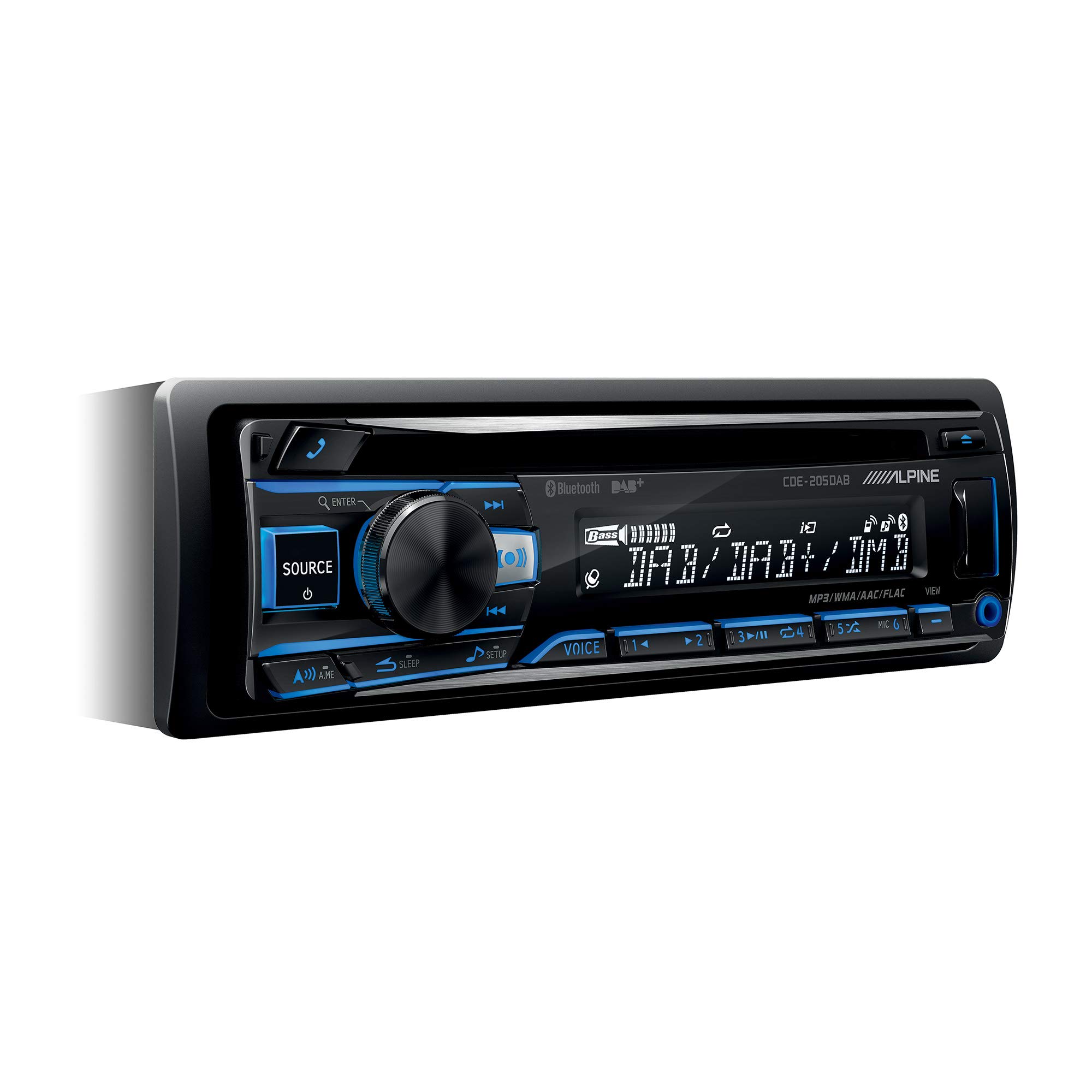 Alpine-CDE-205DAB-Autorradio-Bluetooth-Dab-CD-USB-AUX-IN-Negro
