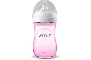 Philips Avent SCF034/17 Biberon Natural 260 ml Rose 0-6 Mois