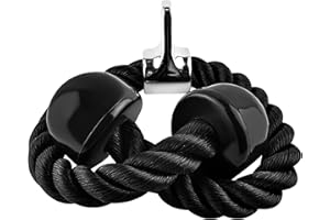 ISO TRADE Triceps Rope Workout on The Pull Cable Power Tower Non-Slip Handles Gym Home 7954 Akcesoria treningowe, Dorośli Unisex, Wielobarwny (Wielokolorowy), Jeden rozmiar