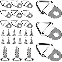 SHINING HOUSE 281 Pezzi Ganci Per Appendere Cornici, Ganci Ad Anello Triangolari Ganci A Dente Di Sega Con Viti Per Appendere Quadri Neri 84324593 - Foto 3