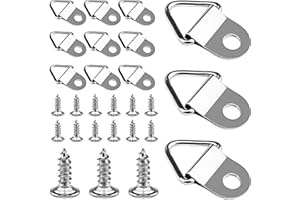 Sinofort 100 Pezzi Ganci per Quadri Muro Ganci Appendi Quadri Ganci Quadri Pesanti Gancio Quadro Appendi Quadro per Cornici per Foto Immagini Appese(Argento)