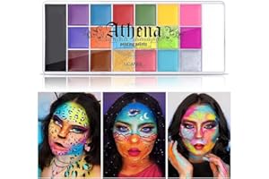 UCANBE Athena Body Face Paint Oil Palette 20 color Professional Non-Toxic Makeup Pallet Halloween FX Party Artist Fancy Adult Painting