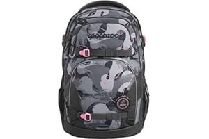 coocazoo Schulrucksack Porter, ergonomischer & anpassbarer Tornister, höhen- & größenverstellbar, mit Brustgurt & Hüftgurt, leicht & individuell, ab der 3. Klasse