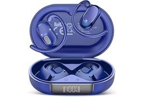 STECEi Ecouteur Traducteur Instantané, Bluetooth 5.4 Ecouteurs sans Fil avec 164 Langues, 40 Heure, 3 en 1 Écouteur AI Traduction Vocale Instantanée, Bleu Foncé