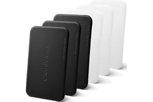 Moldable Plastic Form Card[6 Pack], CloudValley Friendly Polymorph Plastic Glue Handy Pocket Sized thermoplastic Sheet/Mould/mend/Make - Black & White