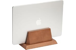 ZMARKRAFT® Vertikalt laptopstativ, massivt trä organiserare för MacBook