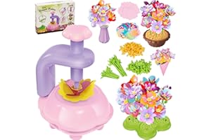 ARKYOMI DIY Flower Bouquet Kit for Kids, Art Craft Kit, Fabric Flower Making Kit for Kids, Educational Christmas Birthday Gifts for Ages 3 4 5 6 7 8 Year Old Girls